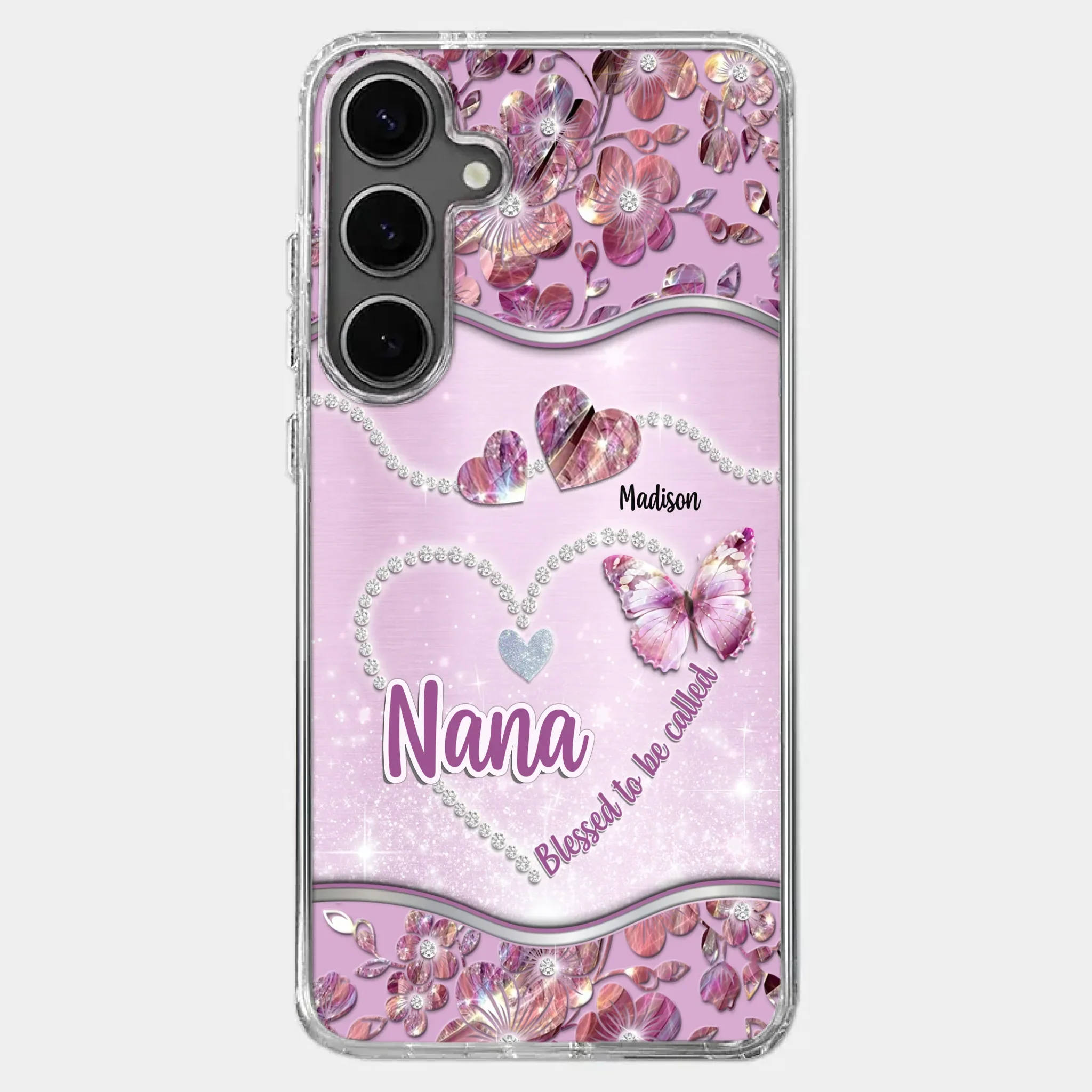 Grandkids Fill Nana’s Life With Love - Family Personalized Custom Clear Phone Case - Mother's Day Gift For Mom, Grandma - Image 42