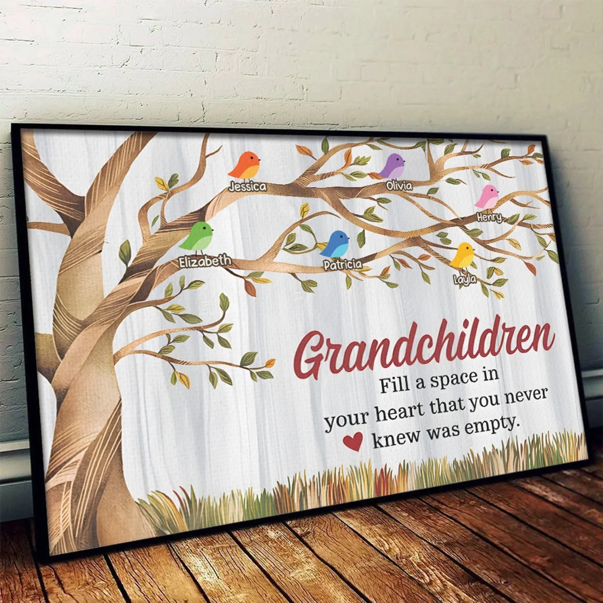 Grandkids Make Life’s Moments Magical - Family Personalized Custom Horizontal Poster - Gift For Grandma, Grandpa, Grandkid - Image 4
