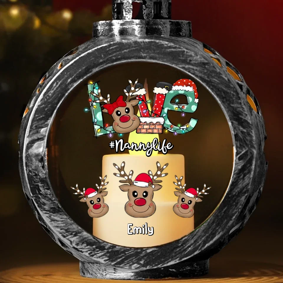 Grandma Life Is The Best Life - Family Personalized Custom Candlelight Lantern Ornament - Christmas Gift For Mom, Grandma - Image 4