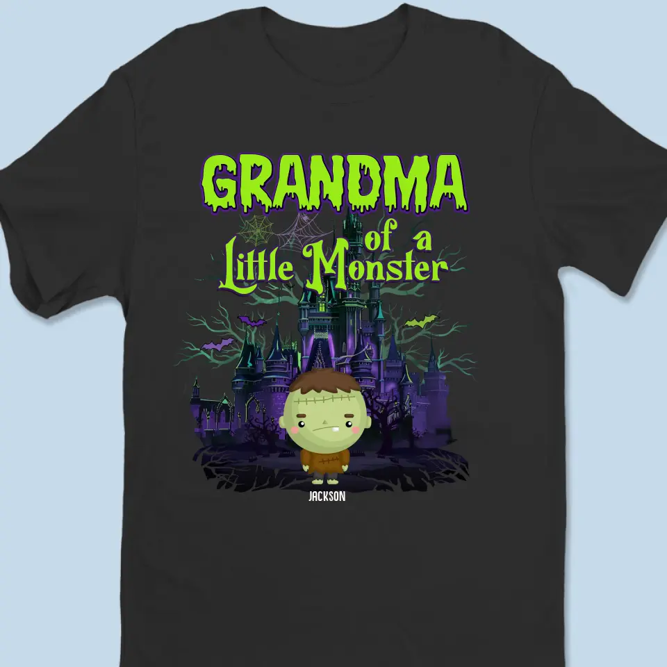 Grandma Makes Halloween A Little Cozier - Family Personalized Custom Unisex T-shirt, Hoodie, Sweatshirt - Halloween Gift For Mom, Grandma - Image 2