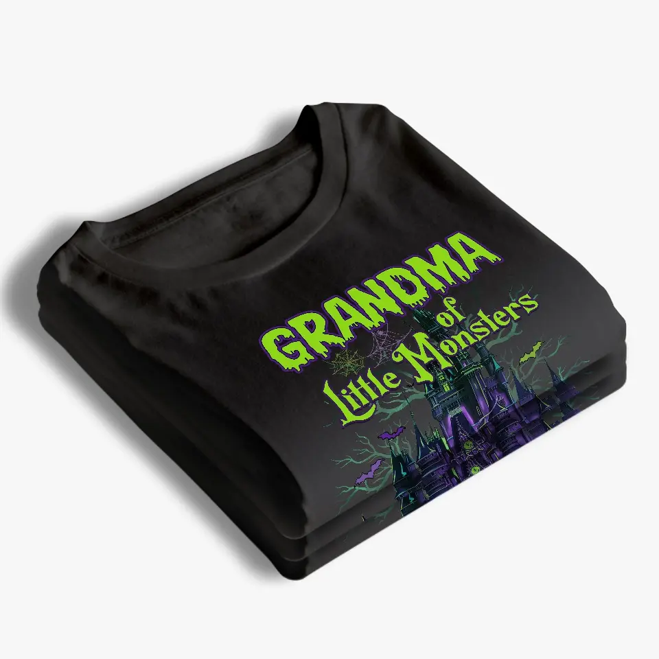 Grandma Makes Halloween A Little Cozier - Family Personalized Custom Unisex T-shirt, Hoodie, Sweatshirt - Halloween Gift For Mom, Grandma - Image 4