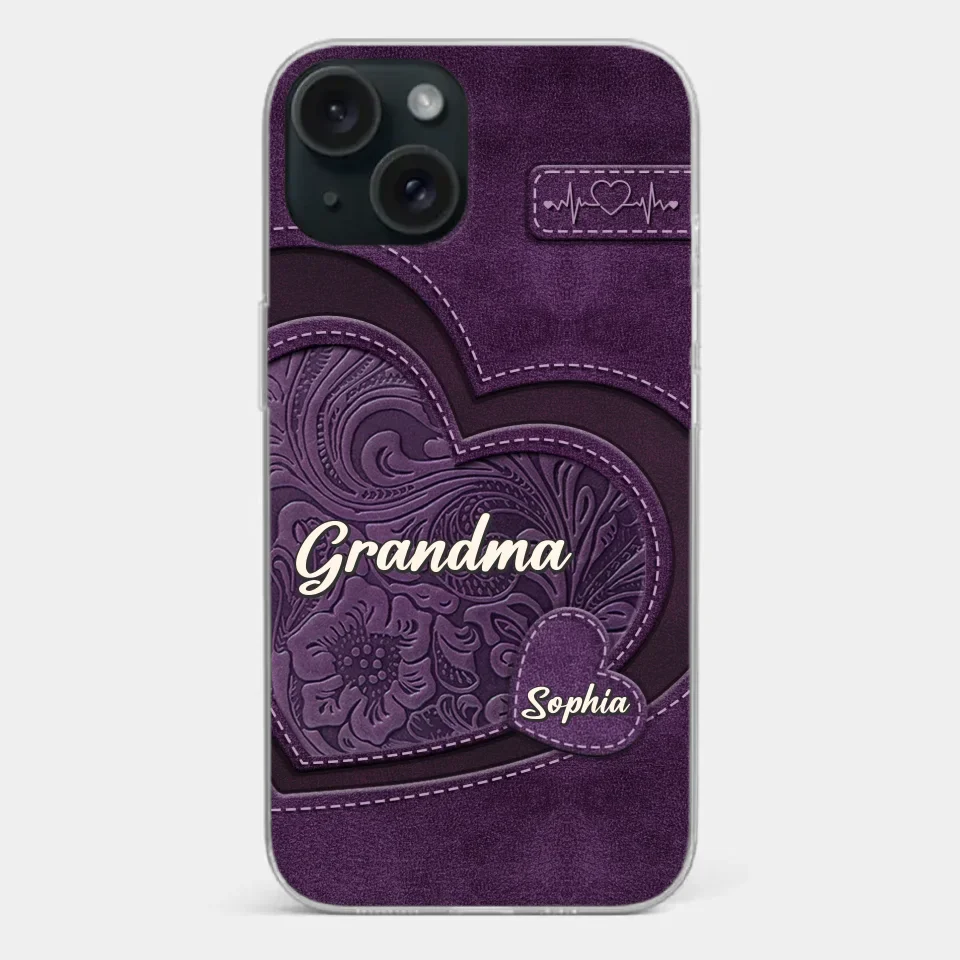 Grandma, Your Love Has Shaped Me In Lasting Ways - Family Personalized Custom Clear Phone Case - Gift For Mom, Grandma - Image 21
