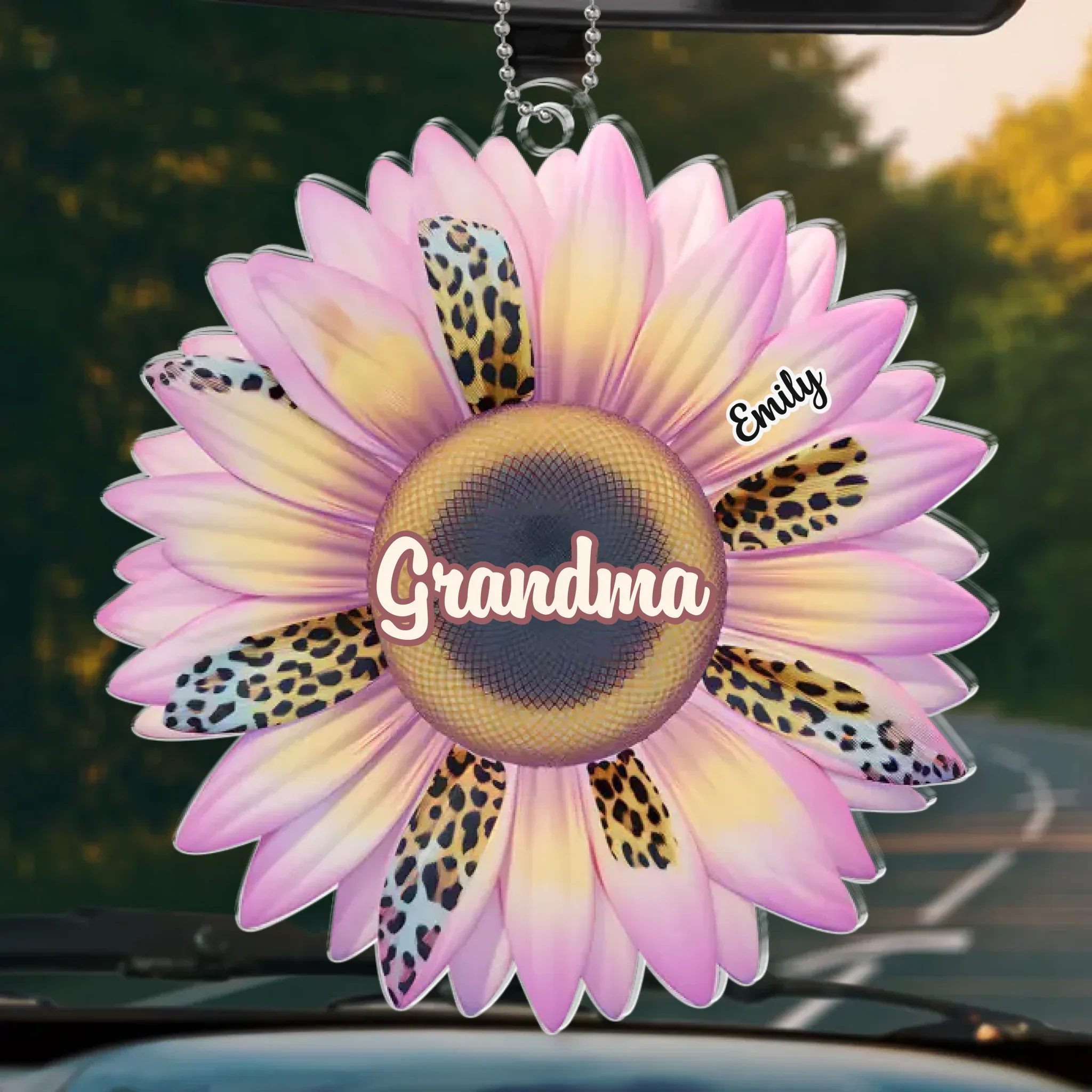 Grandmas Are The Gardeners Of Happiness - Family Personalized Custom Car Ornament - Acrylic Custom Shaped - Gift For Mom, Grandma - Image 2