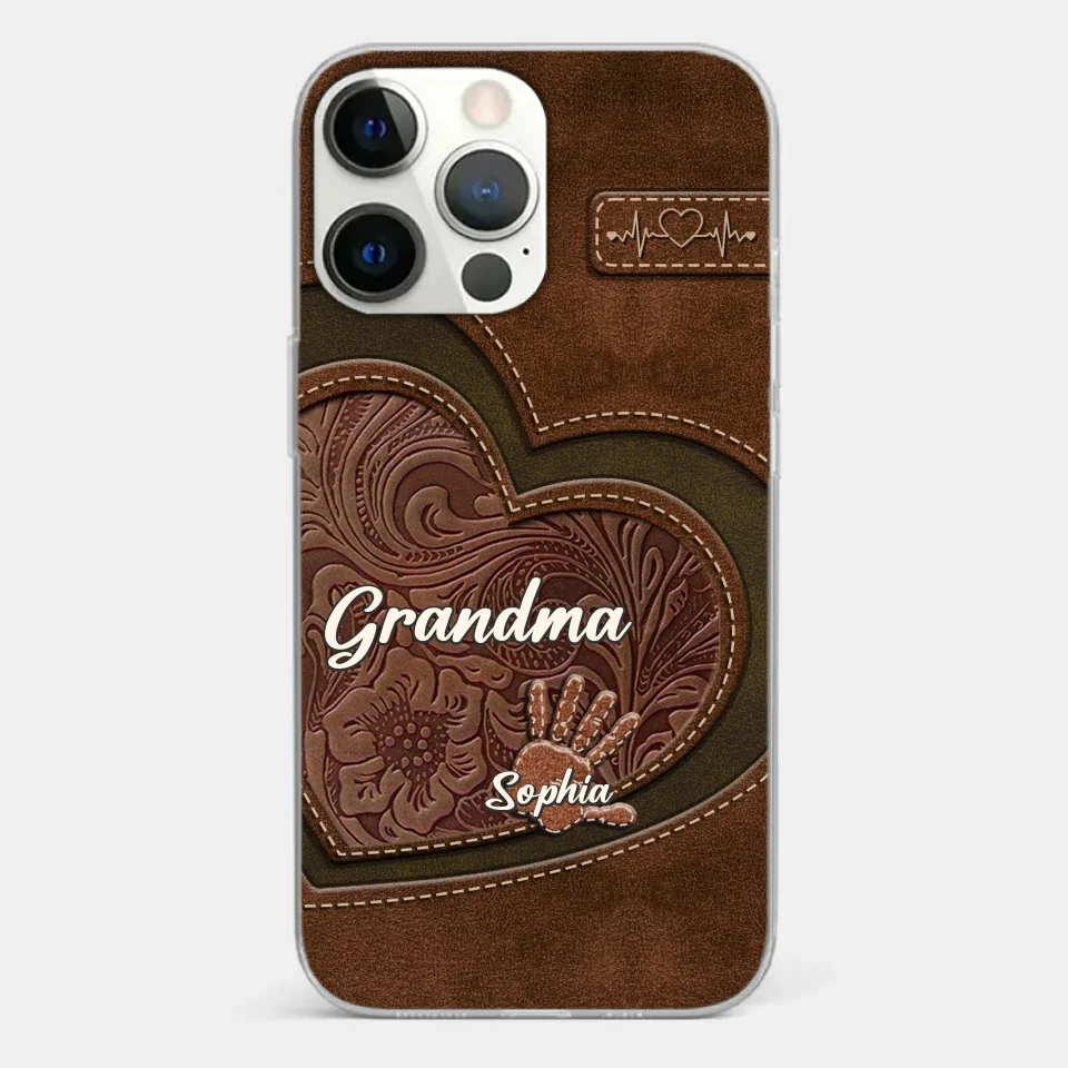 Grandma’s Hands, A Map Of Love And Wisdom - Family Personalized Custom Clear Phone Case - Gift For Mom, Grandma - Image 20