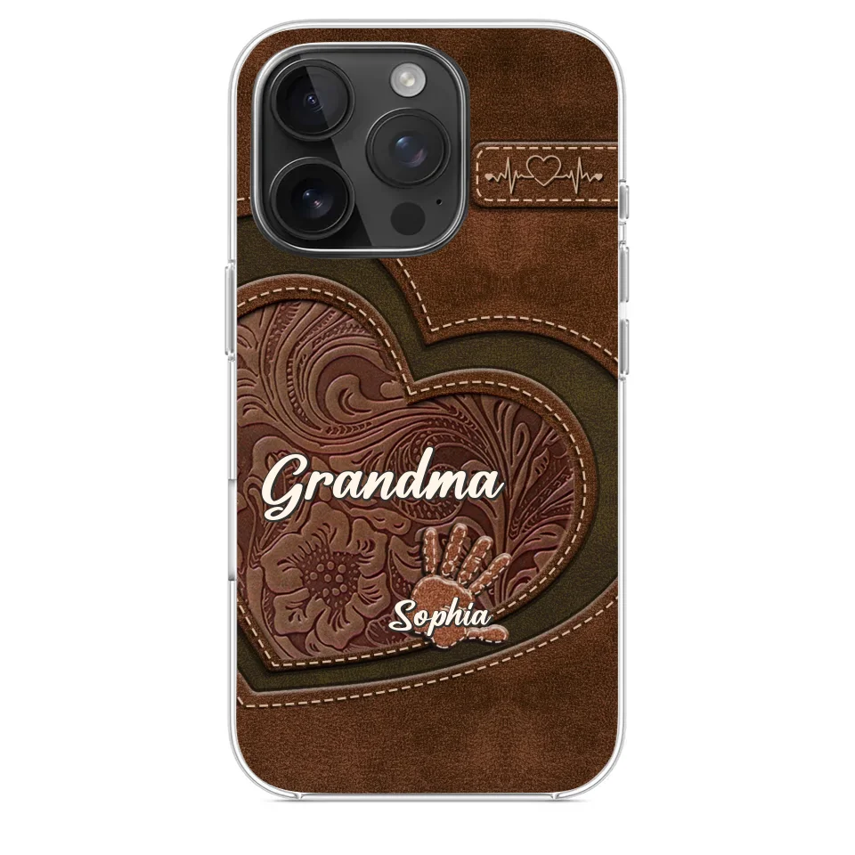 Grandma’s Hands, A Map Of Love And Wisdom - Family Personalized Custom Clear Phone Case - Gift For Mom, Grandma - Image 30