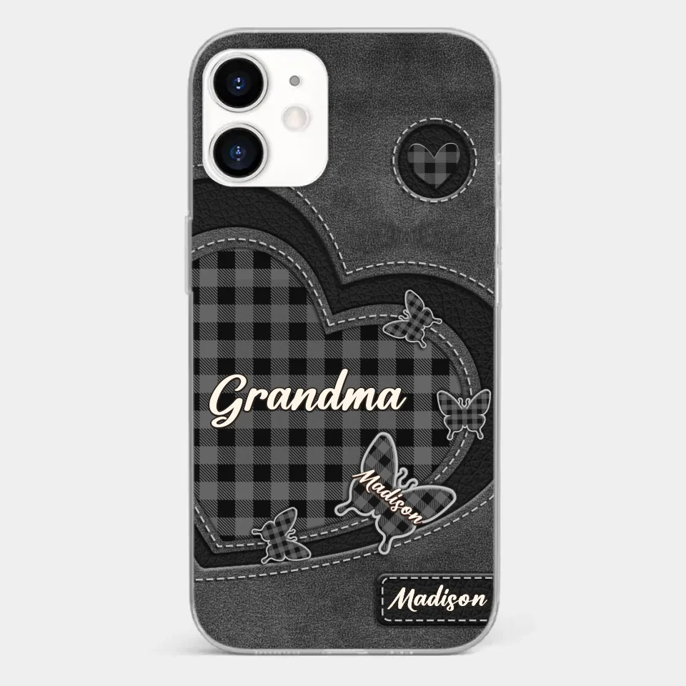 Grandma’s Love Is A Hug That Never Ends - Family Personalized Custom Clear Phone Case - Gift For Mom, Grandma - Image 10