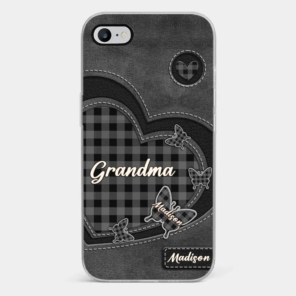 Grandma’s Love Is A Hug That Never Ends - Family Personalized Custom Clear Phone Case - Gift For Mom, Grandma - Image 23