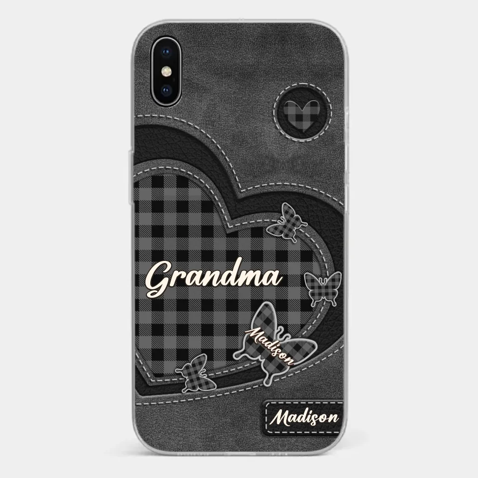 Grandma’s Love Is A Hug That Never Ends - Family Personalized Custom Clear Phone Case - Gift For Mom, Grandma - Image 24