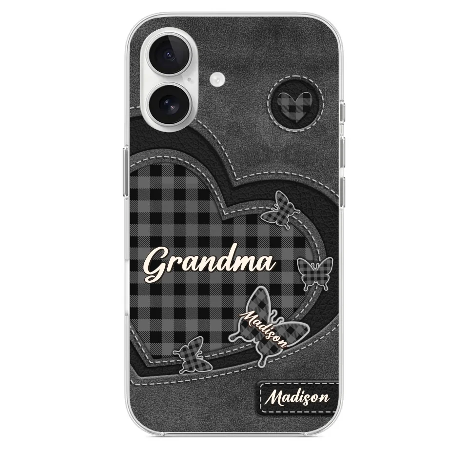 Grandma’s Love Is A Hug That Never Ends - Family Personalized Custom Clear Phone Case - Gift For Mom, Grandma - Image 28