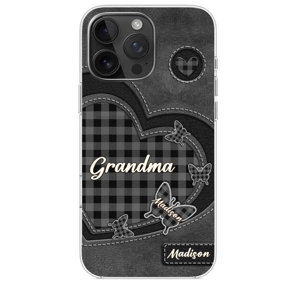 Grandma’s Love Is A Hug That Never Ends - Family Personalized Custom Clear Phone Case - Gift For Mom, Grandma - Image 31