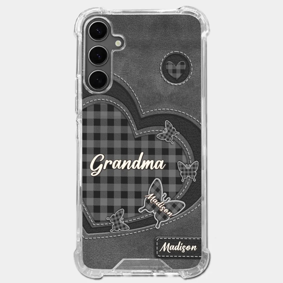 Grandma’s Love Is A Hug That Never Ends - Family Personalized Custom Clear Phone Case - Gift For Mom, Grandma - Image 35