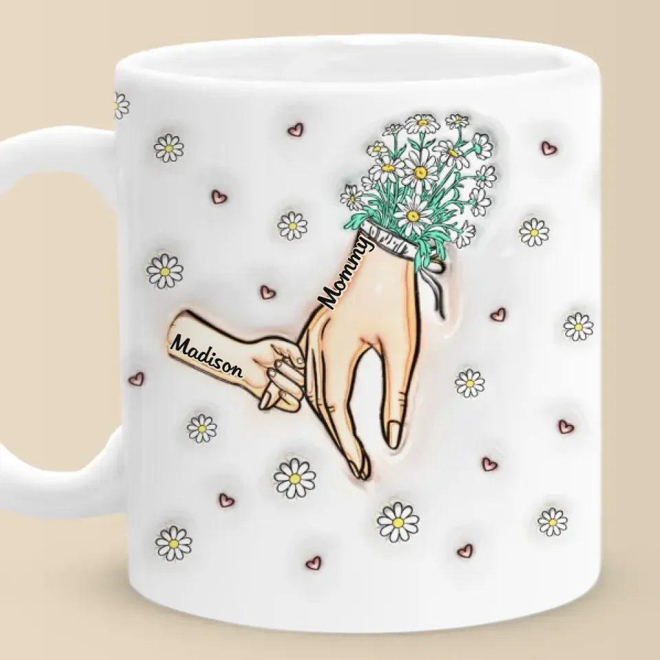 Grandma’s Love Is Forever - Family Personalized Custom 3D Inflated Effect Printed Mug - Gift For Mom, Grandma - Image 3