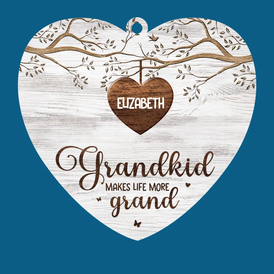 Grandma's Love Is Forever In Bloom - Family Personalized Custom Ornament - Wood Custom Shaped - Christmas Gift For Grandma - Image 2