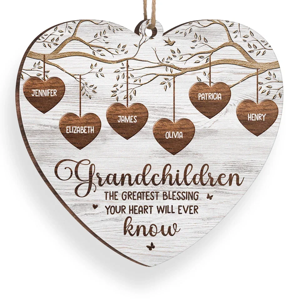 Grandma's Love Is Forever In Bloom - Family Personalized Custom Ornament - Wood Custom Shaped - Christmas Gift For Grandma - Image 3