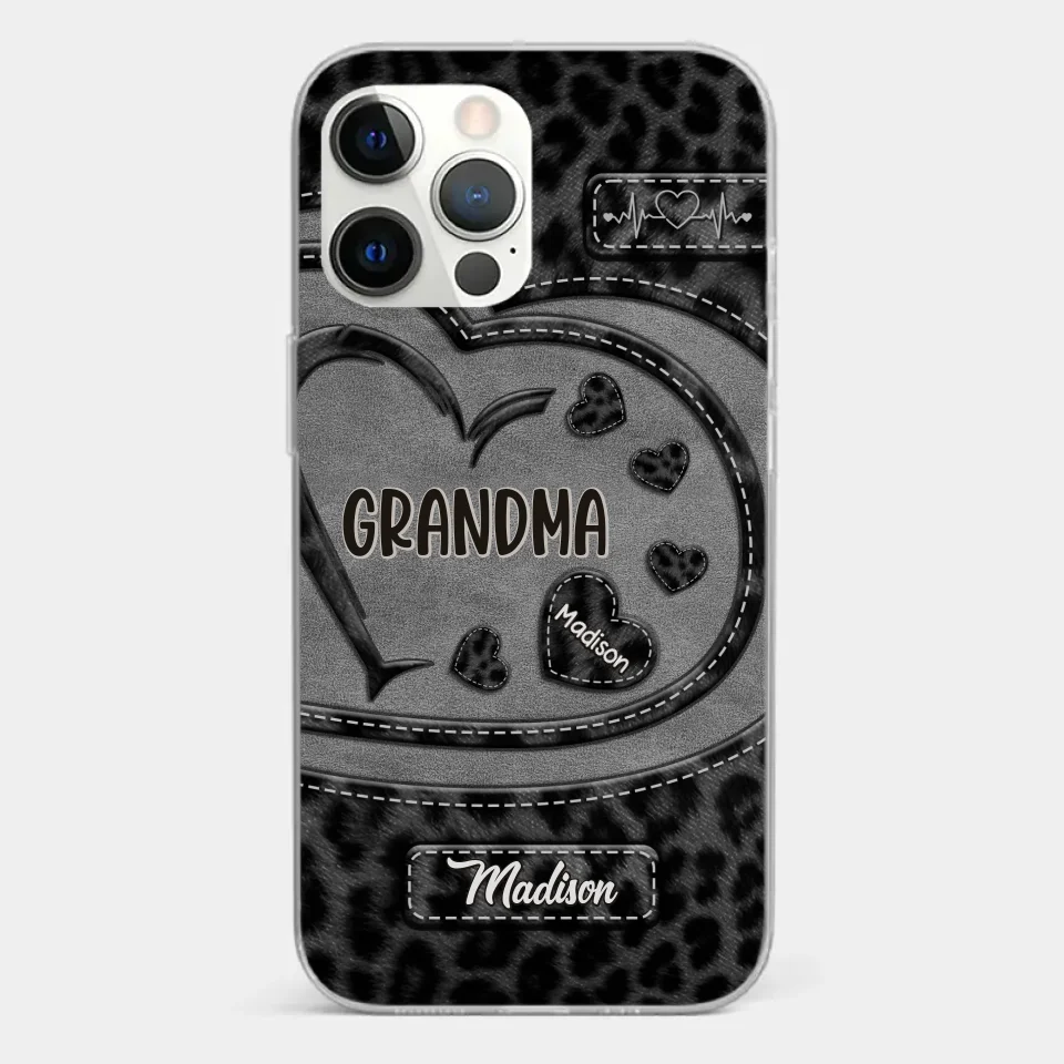 Grandma’s Love Makes Life Sweeter - Family Personalized Custom Clear Phone Case - Gift For Mom, Grandma - Image 11