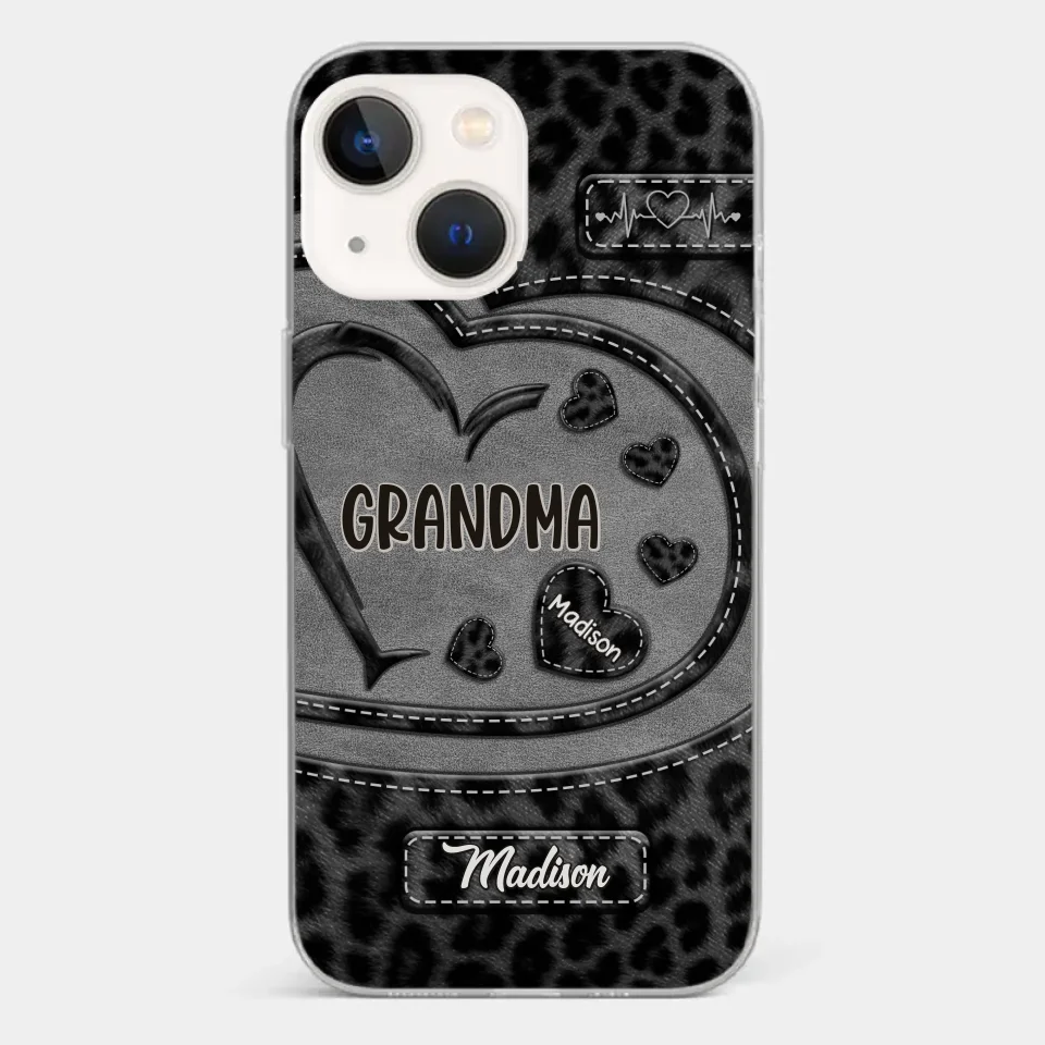 Grandma’s Love Makes Life Sweeter - Family Personalized Custom Clear Phone Case - Gift For Mom, Grandma - Image 13