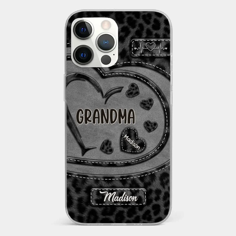 Grandma’s Love Makes Life Sweeter - Family Personalized Custom Clear Phone Case - Gift For Mom, Grandma - Image 16