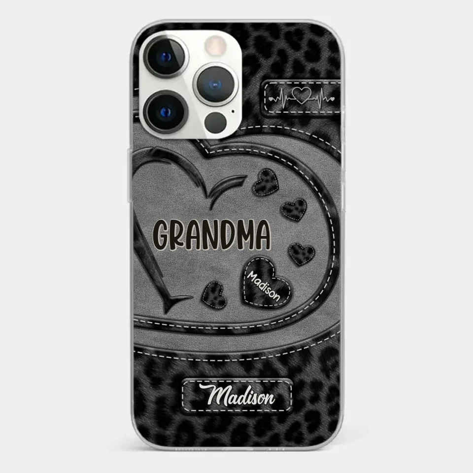 Grandma’s Love Makes Life Sweeter - Family Personalized Custom Clear Phone Case - Gift For Mom, Grandma - Image 20