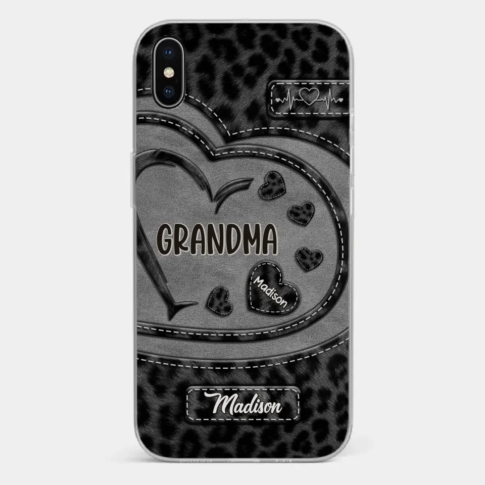 Grandma’s Love Makes Life Sweeter - Family Personalized Custom Clear Phone Case - Gift For Mom, Grandma - Image 24