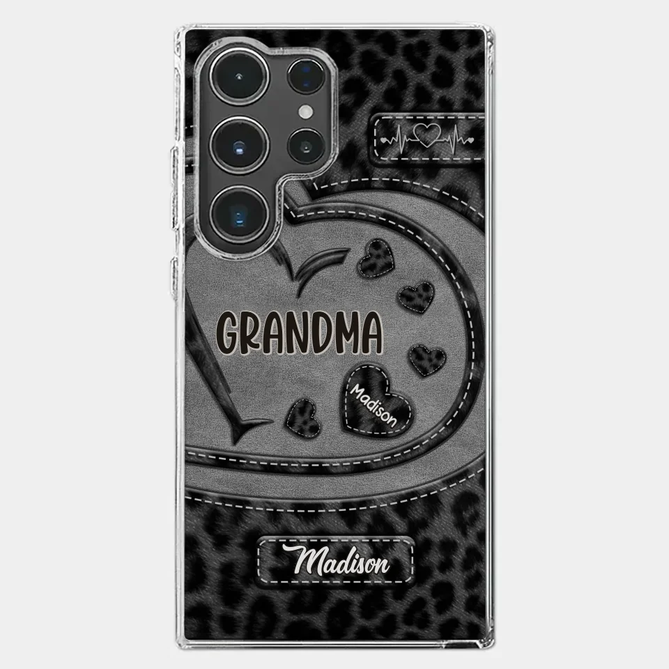 Grandma’s Love Makes Life Sweeter - Family Personalized Custom Clear Phone Case - Gift For Mom, Grandma - Image 41