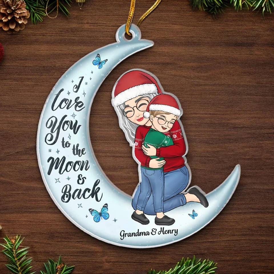 Grandmas Never Run Out Of Hugs Or Cookies - Family Personalized Custom Ornament - Acrylic Custom Shaped - Christmas Gift For Grandma, Grandchild - Image 5