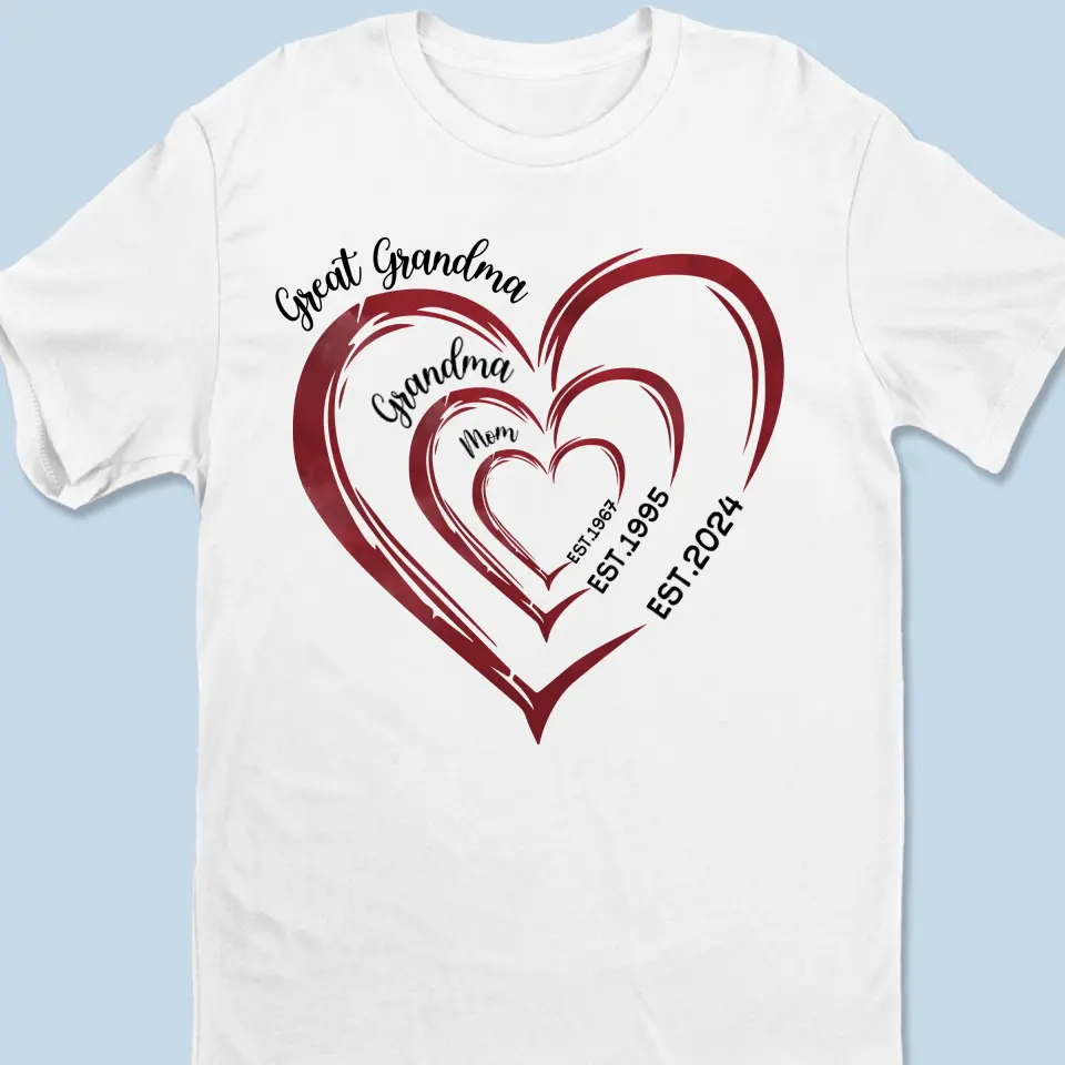 Grandma's Remarkable Journey - Family Personalized Custom Unisex T-shirt, Hoodie, Sweatshirt - Mother's Day, Gift For Mom, Grandma - Image 2