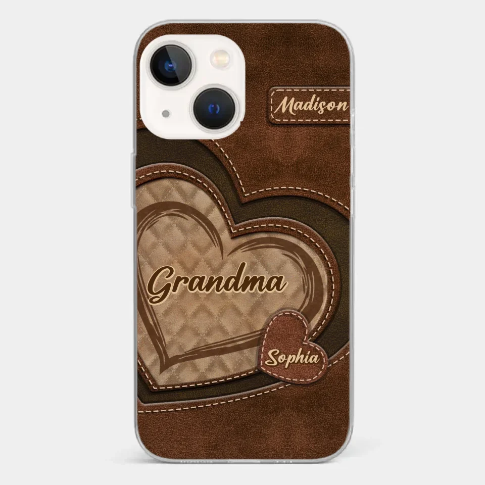 Grandma’s Sweethearts - Family Personalized Custom Clear Phone Case - Gift For Mom, Grandma - Image 14