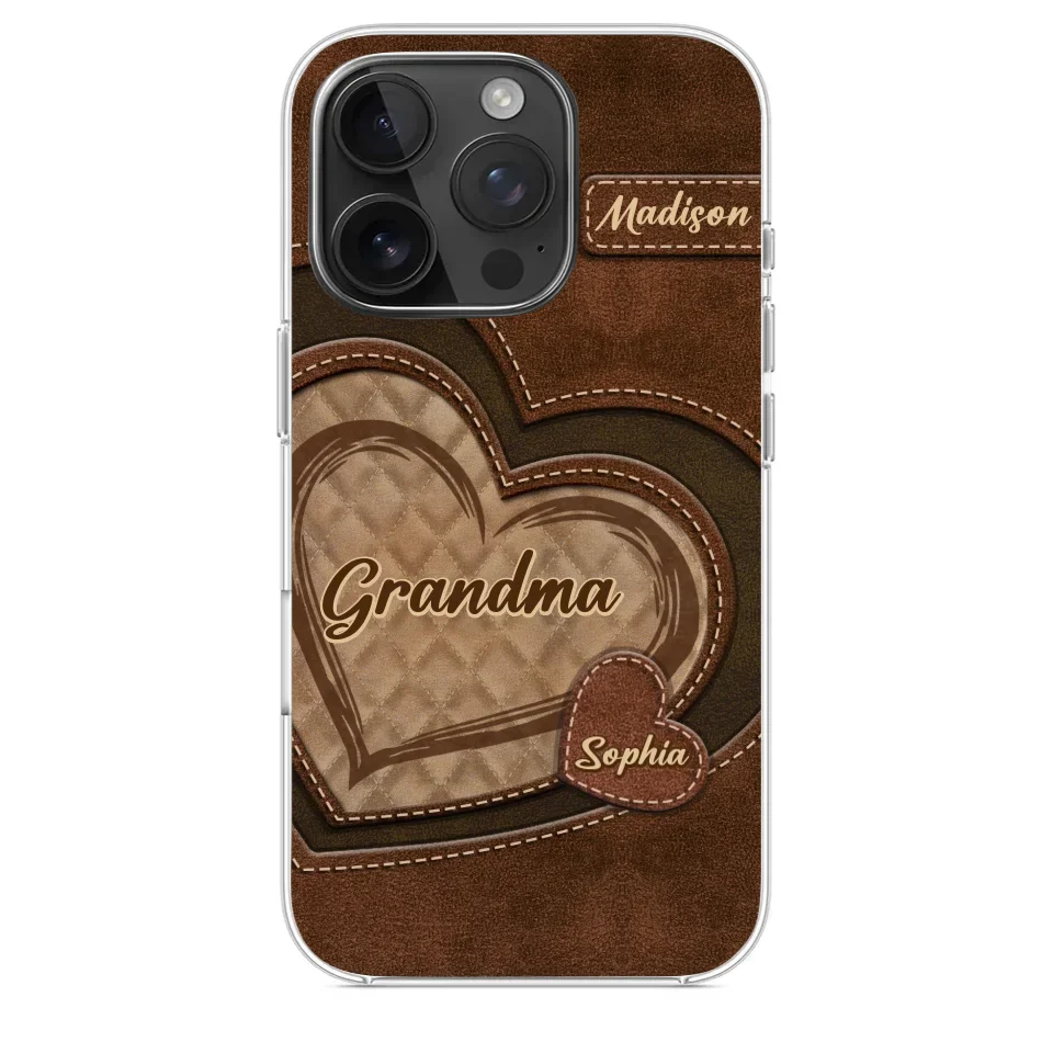 Grandma’s Sweethearts - Family Personalized Custom Clear Phone Case - Gift For Mom, Grandma - Image 30