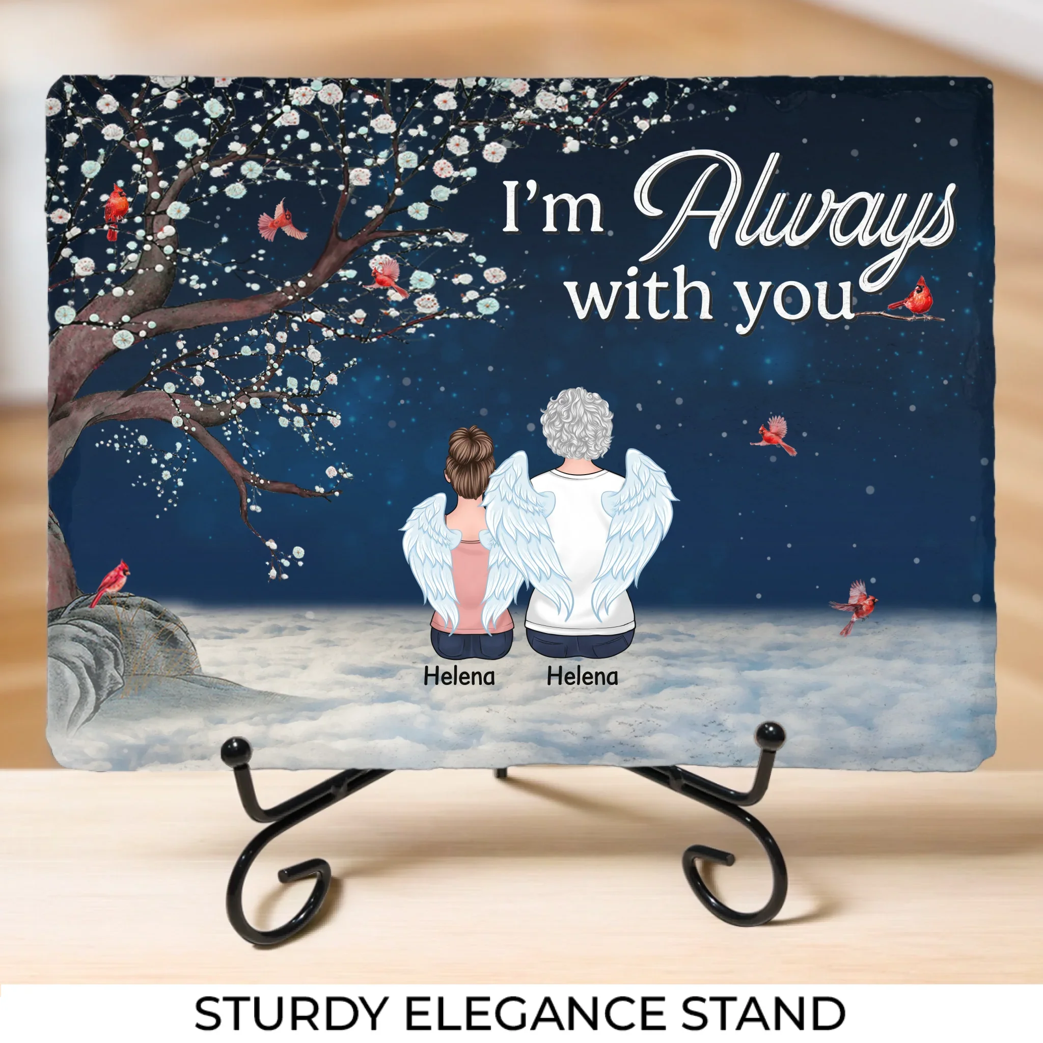 Grief Is Itself A Medicine - Memorial Personalized Custom Rectangle Shaped Stone With Stand - Sympathy Gift For Family Members - Image 4