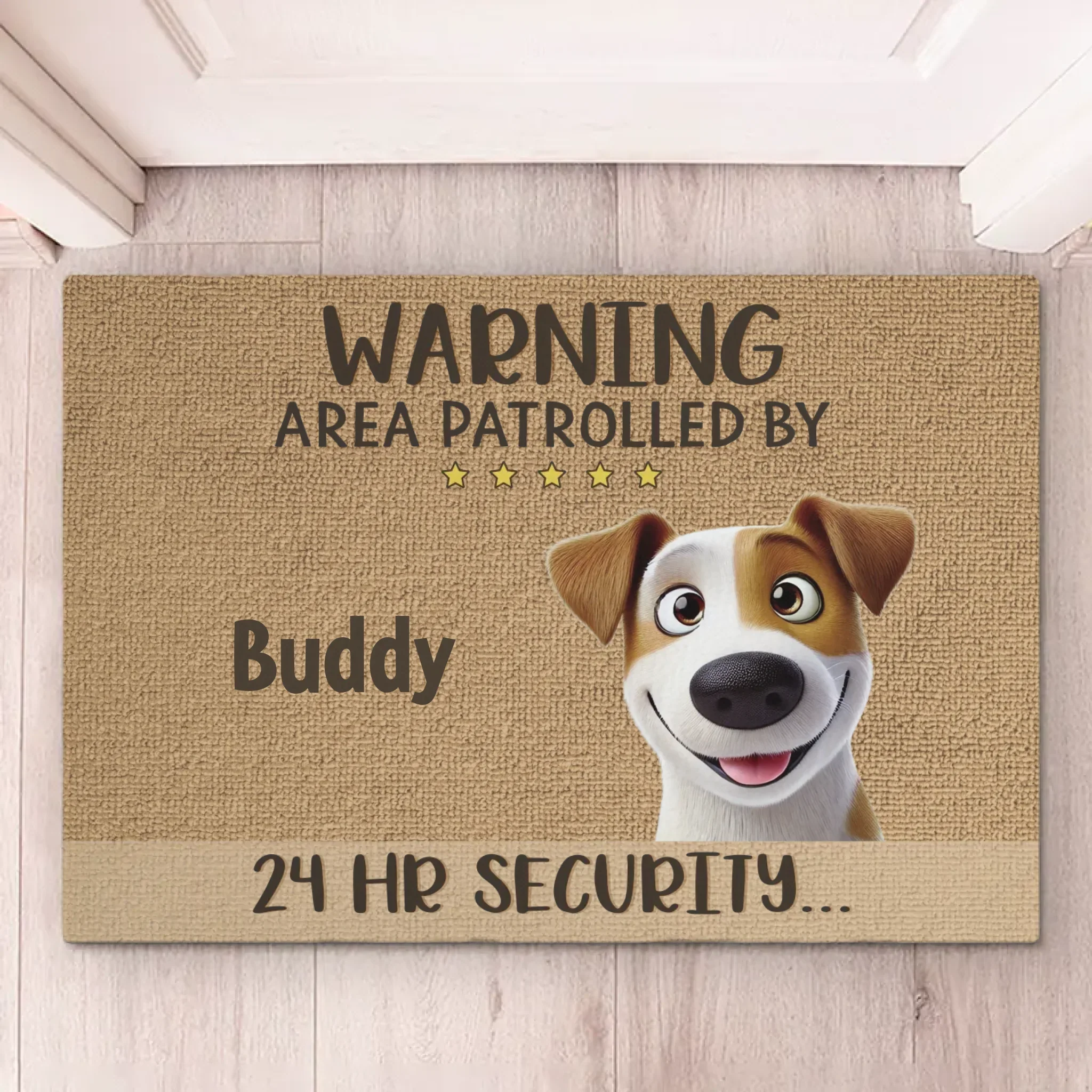 Guard Dogs With Wagging Tails - Dog Personalized Custom Home Decor Decorative Mat - House Warming Gift For Pet Owners, Pet Lovers - Image 5