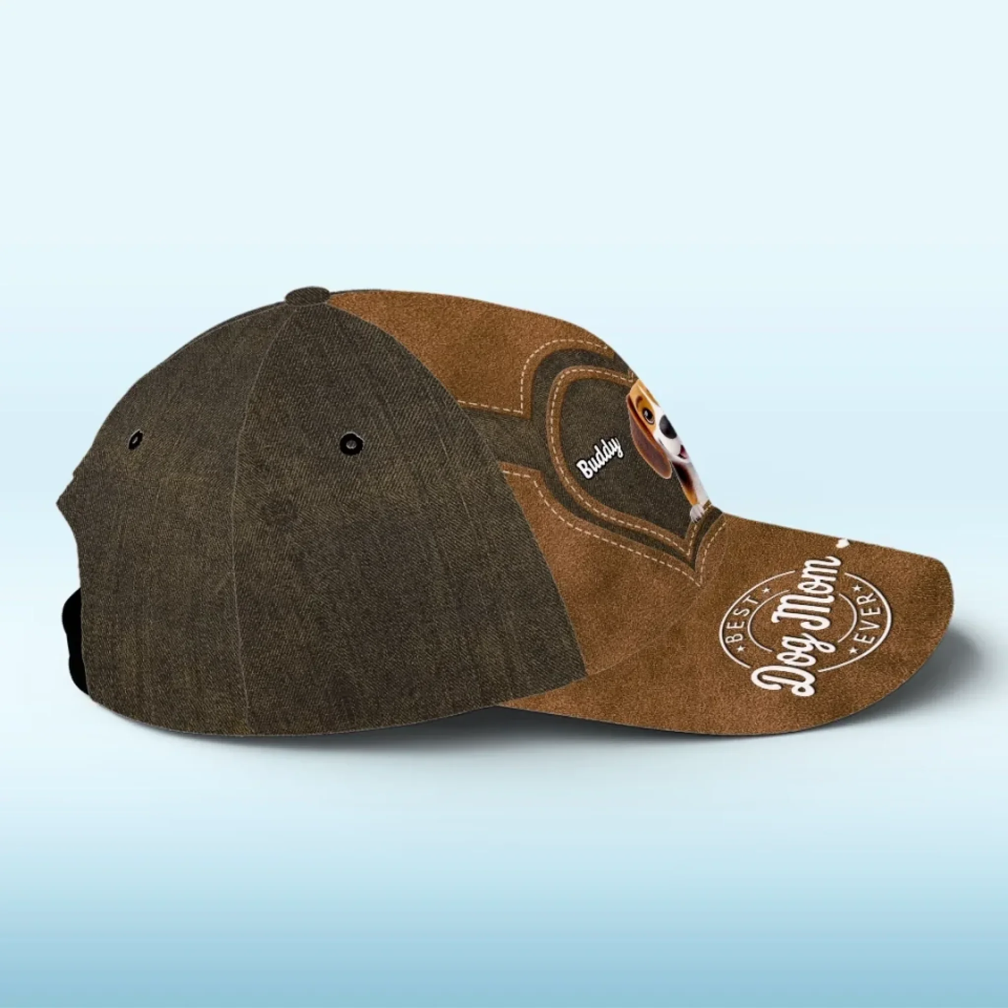Happiness Comes With Fur - Dog Personalized Custom Hat, All Over Print Classic Cap - Gift For Pet Owners, Pet Lovers - Image 4