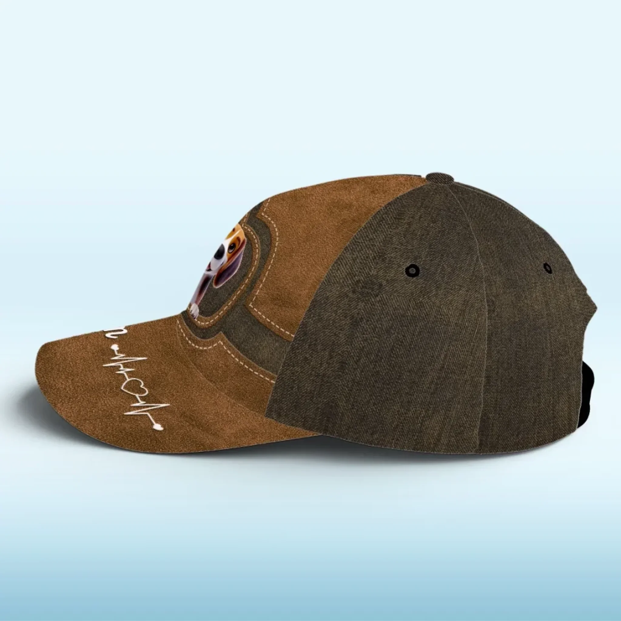Happiness Comes With Fur - Dog Personalized Custom Hat, All Over Print Classic Cap - Gift For Pet Owners, Pet Lovers - Image 5