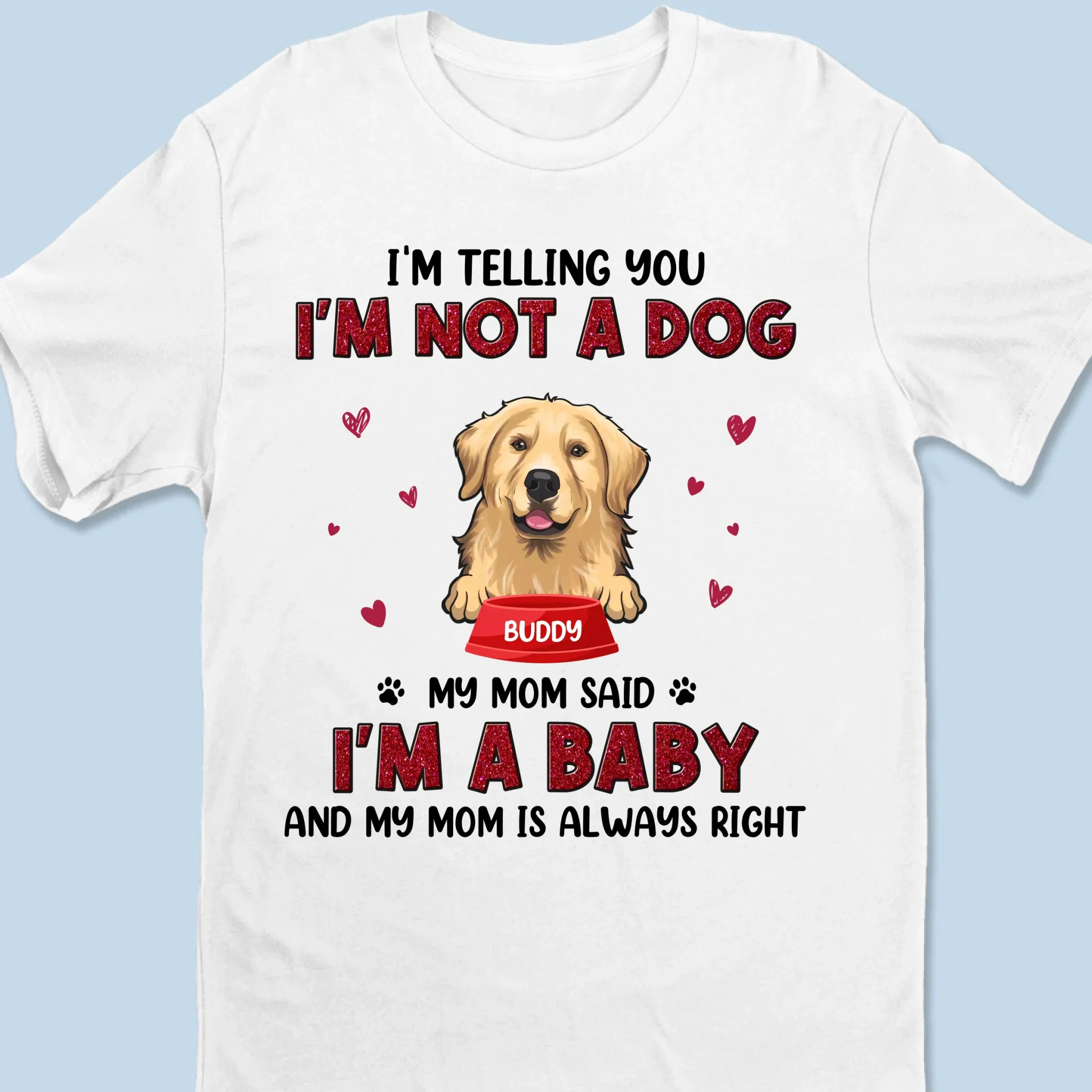 Happiness Is A Wagging Tail - Dog Personalized Custom Unisex T-shirt, Premium T-shirt, Hoodie - Gift For Pet Owners, Pet Lovers - Image 6