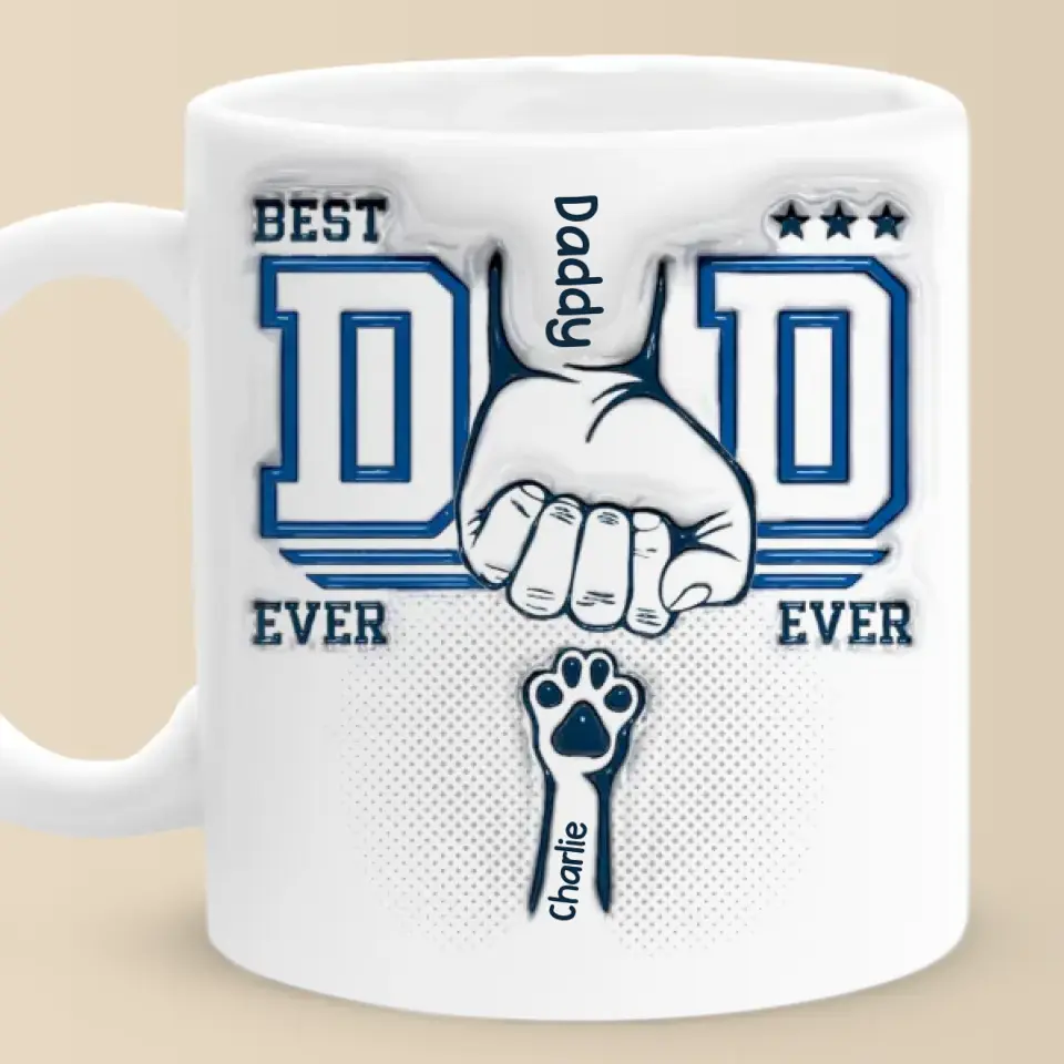 Happiness Is A Warm Puppy - Dog & Cat Personalized Custom 3D Inflated Effect Printed Mug - Father's Day, Gift For Pet Owners, Pet Lovers - Image 6