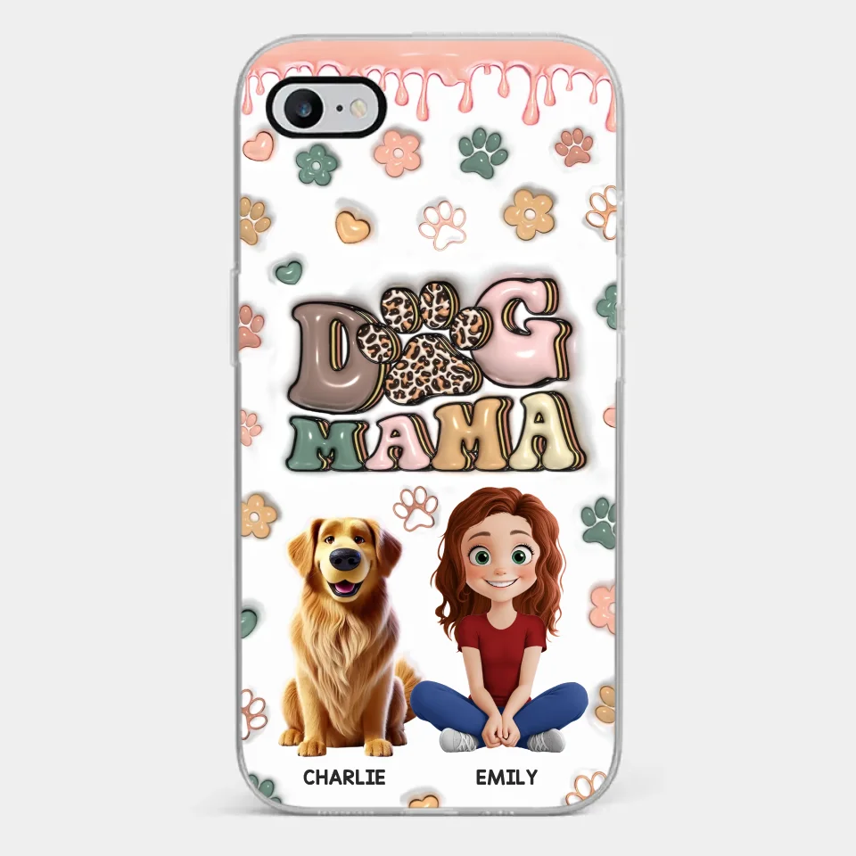 Happiness Is A Warm Puppy - Dog Personalized Custom 3D Inflated Effect Printed Clear Phone Case - Gift For Pet Owners, Pet Lovers - Image 2
