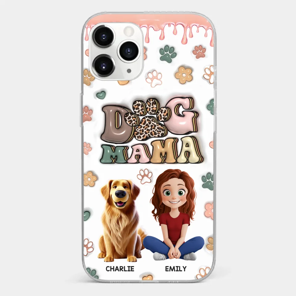 Happiness Is A Warm Puppy - Dog Personalized Custom 3D Inflated Effect Printed Clear Phone Case - Gift For Pet Owners, Pet Lovers - Image 8