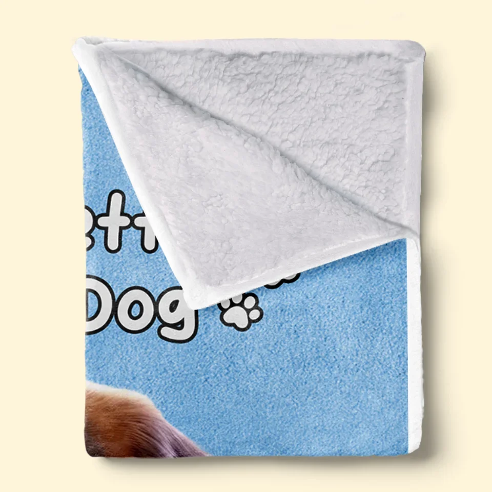 Happiness Is A Wet Nose And A Wagging Tail - Dog Personalized Custom Blanket - Gift For Pet Owners, Pet Lovers - Image 4