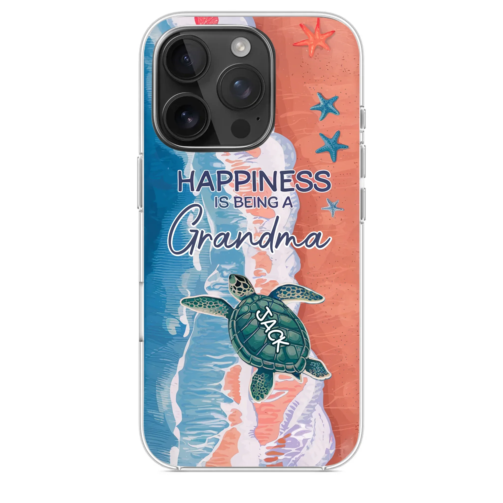 Happiness Is Being A Grandma - Family Personalized Custom 3D Inflated Effect Printed Clear Phone Case - Gift For Mom, Grandma - Image 30