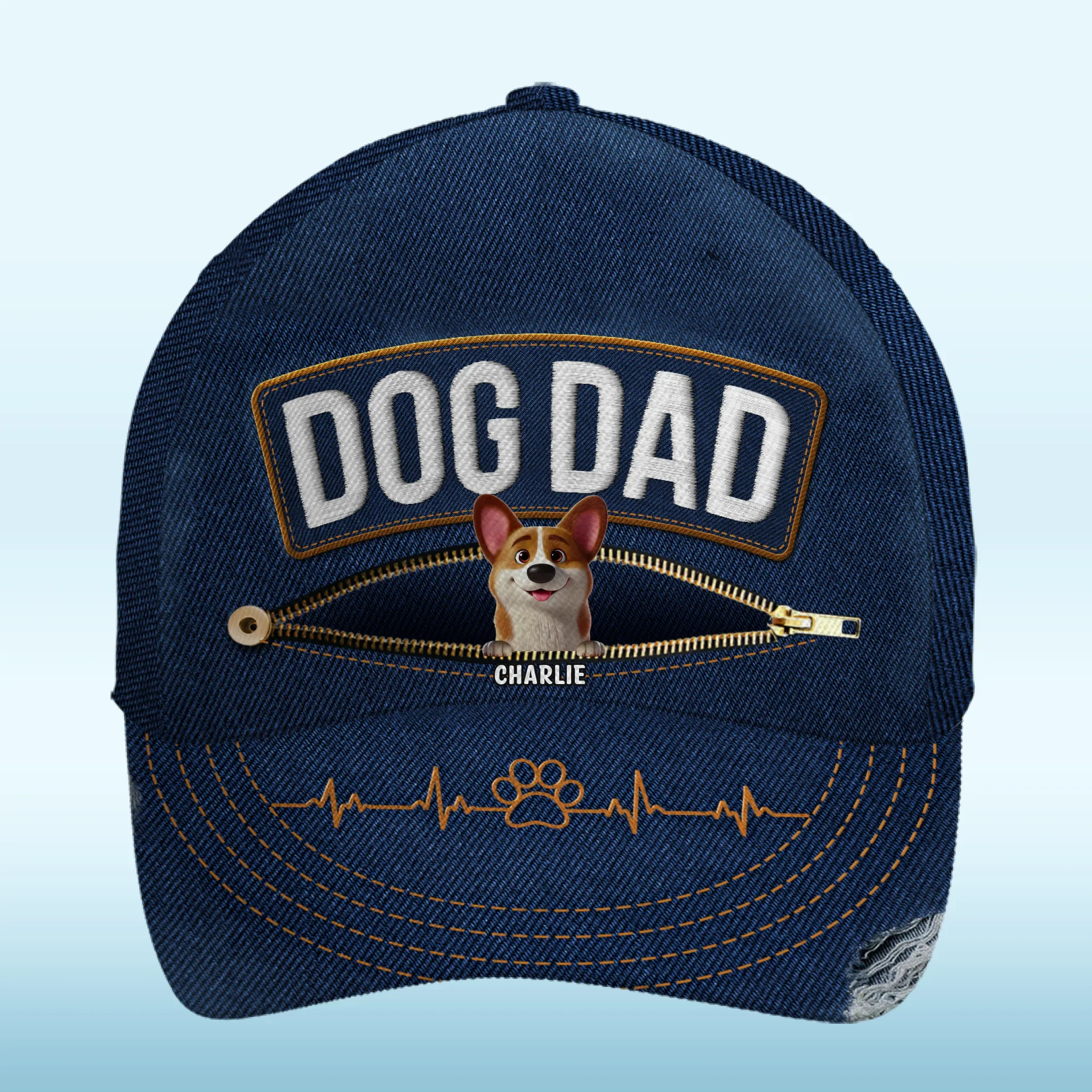 Happiness Is Being A Pet Parent - Dog Personalized Custom Hat, All Over Print Classic Cap - Gift For Pet Owners, Pet Lovers - Image 2