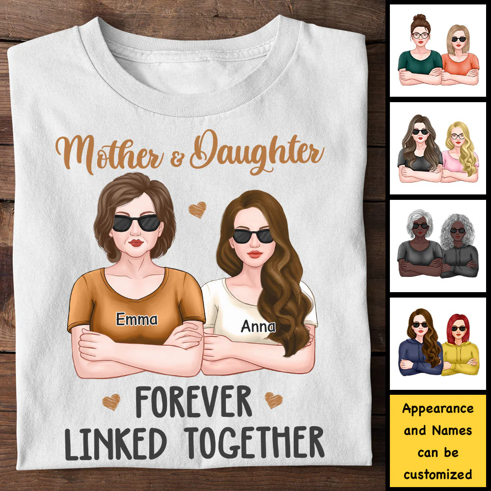 Happiness Is Mother And Daughter Time - Gift For Mom, Personalized Unisex T-shirt, Hoodie - Image 3