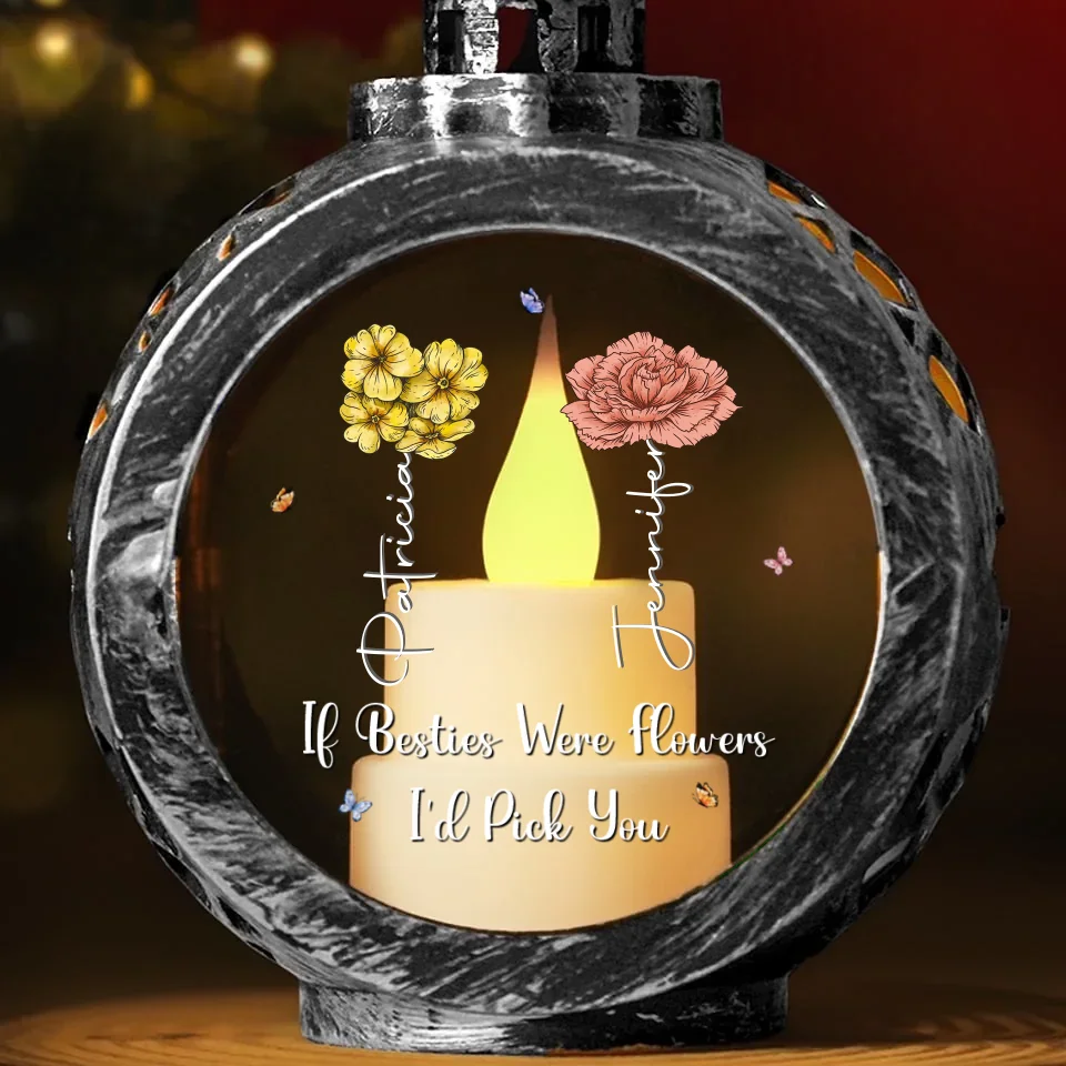 Happiness Is Your Best Friend Being Your Sister - Bestie Candlelight Lantern Ornament - Christmas Gift For Best Friends, BFF, Sisters - Image 4