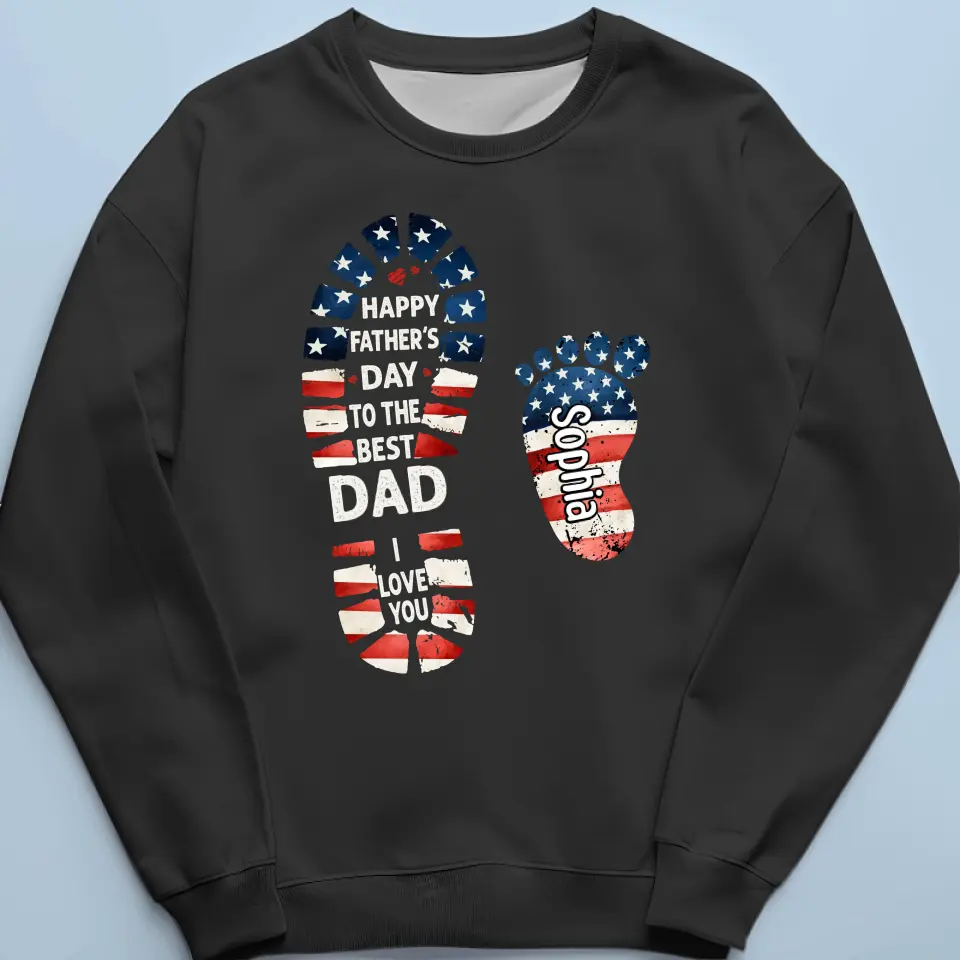 Happy Father's Day To The Best Papa - Family Personalized Custom Unisex T-shirt, Hoodie, Sweatshirt - 4th Of July, Father's Day, Gift For Dad, Grandpa - Image 6