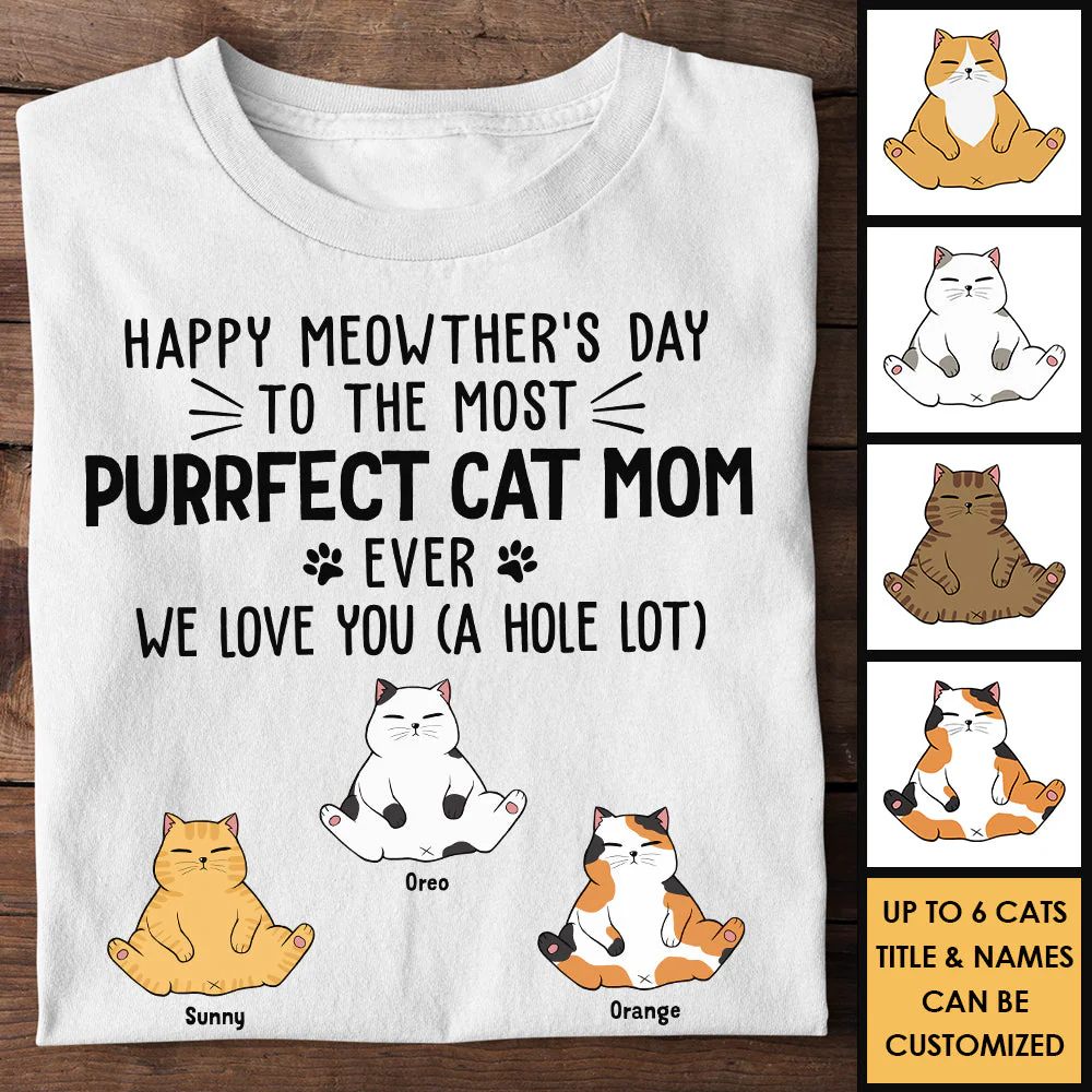 Happy Meowther's Day We Love You - Gift For Cat Lovers, Personalized Unisex T-shirt, Hoodie - Image 4