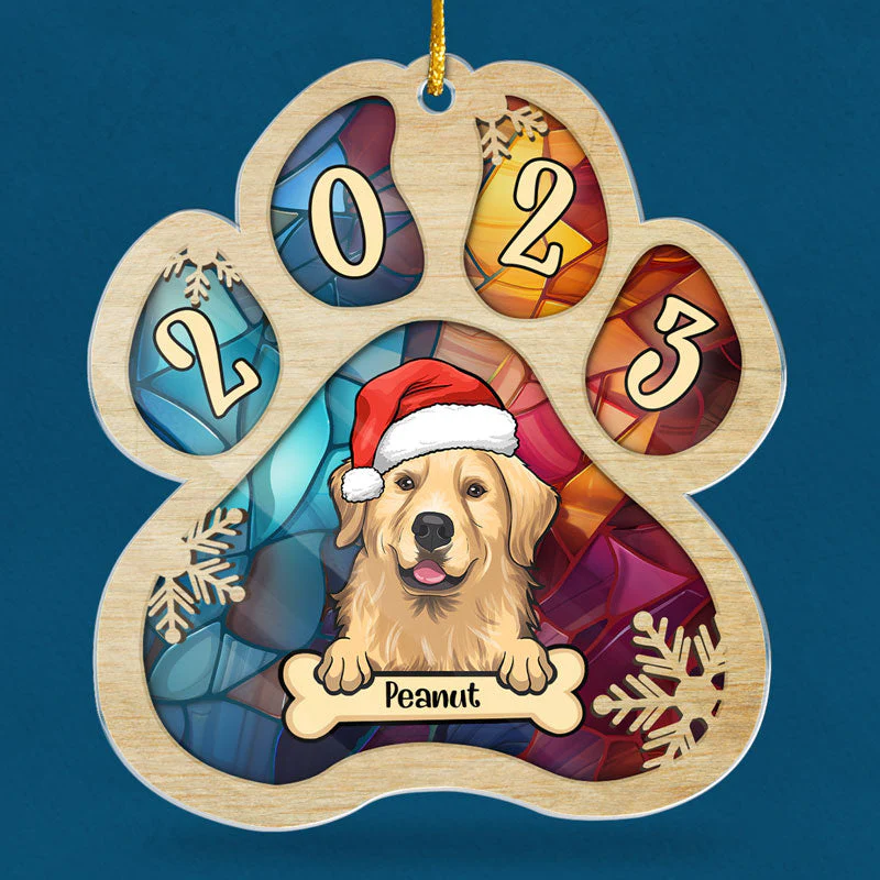 Have A Sweet Pawlidays - Dog & Cat Personalized Custom Ornament - Acrylic Paw Shaped - Christmas Gift For Pet Owners, Pet Lovers - Image 3