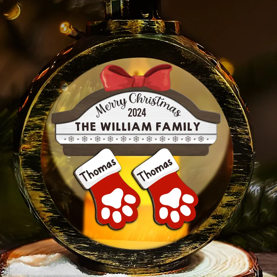 Have Yourself A Merry Little Christmas - Family Personalized Custom Candlelight Lantern Ornament - Christmas Gift For Family Members - Image 2