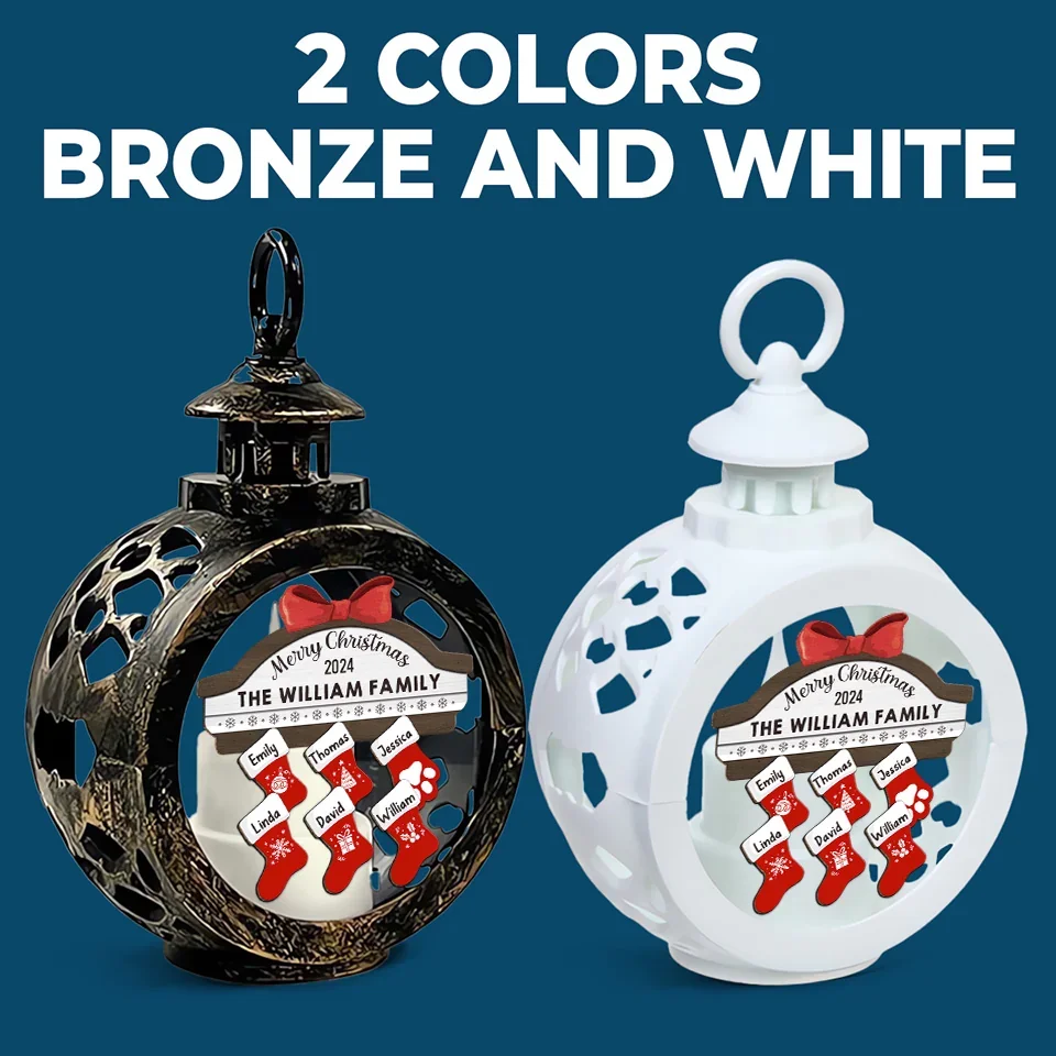 Have Yourself A Merry Little Christmas - Family Personalized Custom Candlelight Lantern Ornament - Christmas Gift For Family Members - Image 6