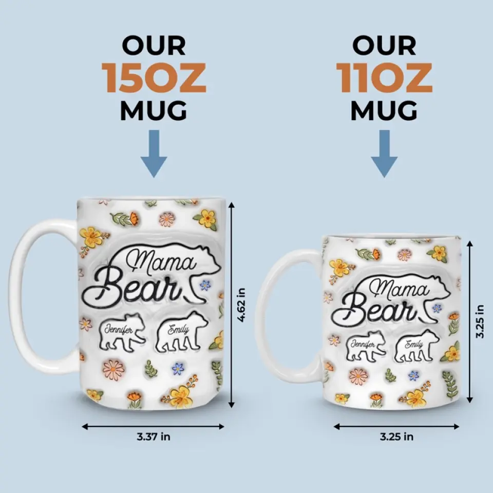 Having Somewhere To Go Is Home - Family Personalized Custom 3D Inflated Effect Printed Mug - Mother's Day, Gift For Mom, Grandma - Image 5