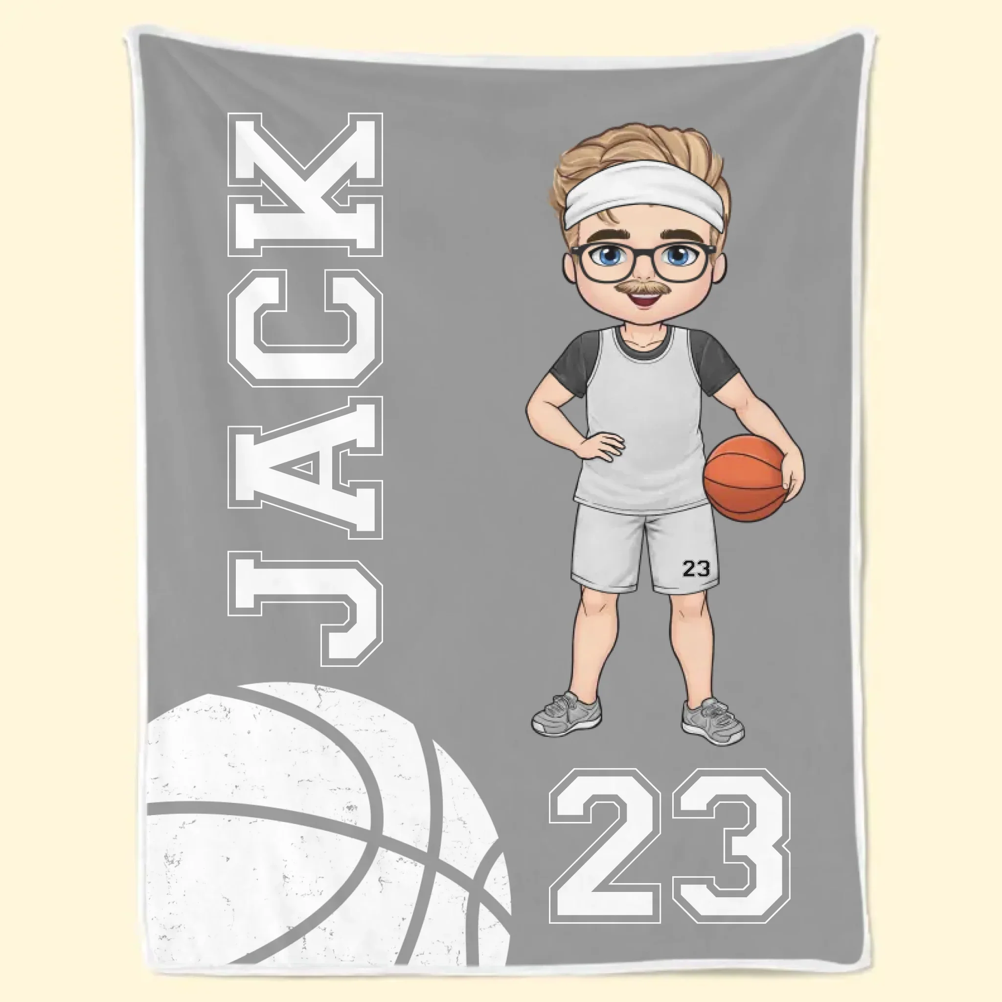 Heart On The Court - Personalized Custom Blanket - Gift For Sport Lovers, Sport Players - Image 6