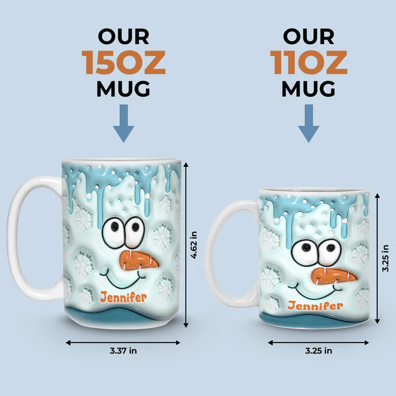 Hello December - Family Personalized Custom 3D Inflated Effect Printed Mug - Christmas Gift For Family Members - Image 4