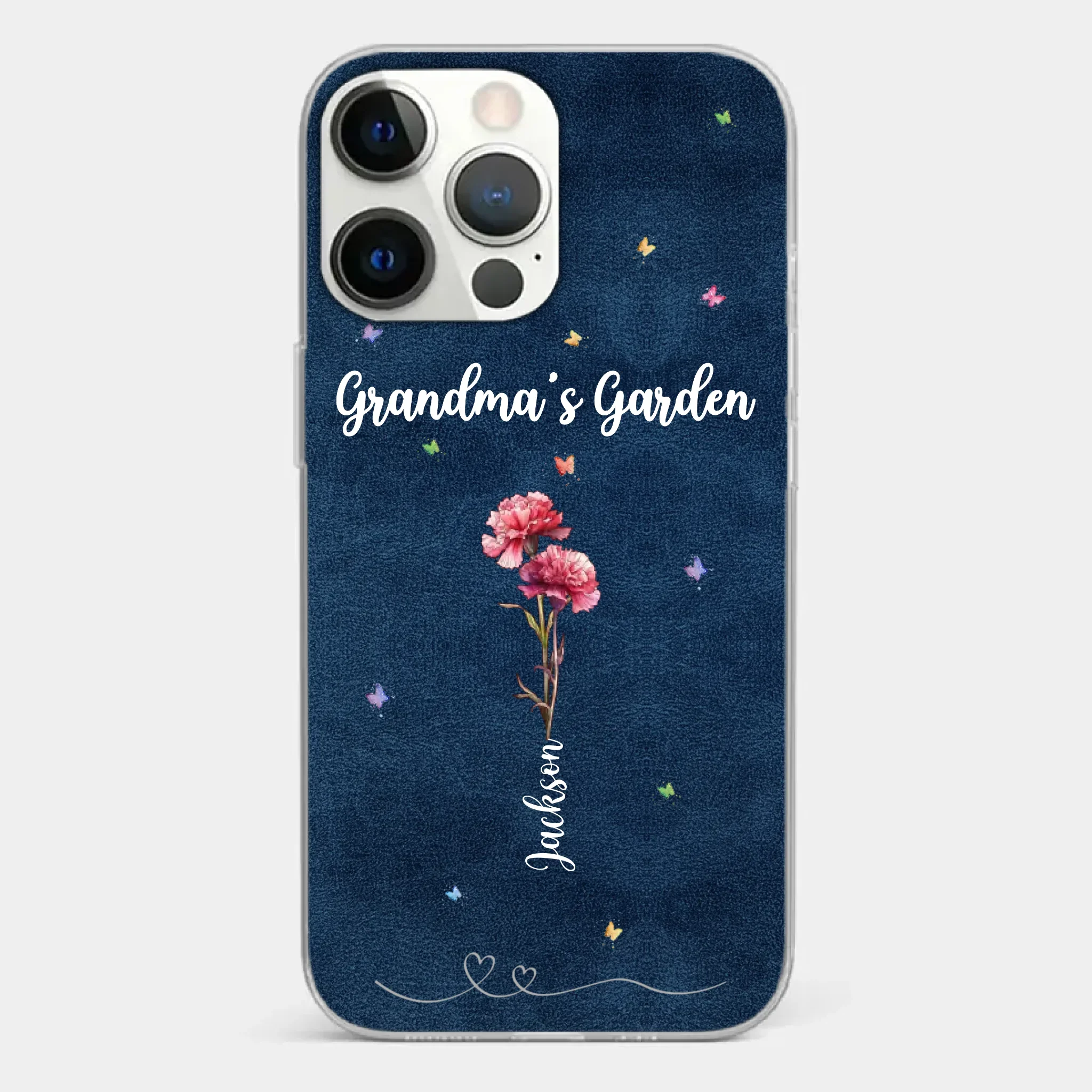 Her Garden Grows With Love - Family Personalized Custom Clear Phone Case - Mother's Day, Gift For Mom, Grandma - Image 20